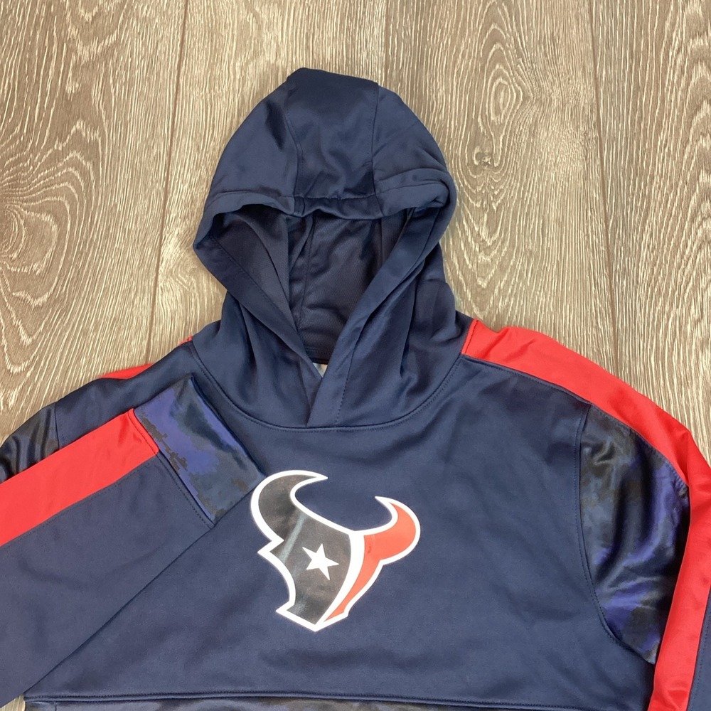 NFL Team Apparel Sweatshirt TEXANS Houston PULLOVER HOODIE Youth  XL (18/20) NEW